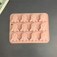 thumbnail image 4 of 1 Mold,Halloween Candy Silicone Halloween Pumpkin Bat Witch Hat Gummy Fondant Baking For Diy Ice Cube Sugar Halloween Cupcake,Baking Cake Ice Tray Chocolate Mold, 4 of 5