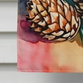 thumbnail image 4 of Maine White Pine Cone and Tassels in Watercolor House Flag 28 in x 40 in, 4 of 5