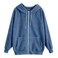 thumbnail image 5 of Zip Up Hoodie Women Long Sleeve Light Jackets for Women Fall and Winter Casual Hooded Sweatshirts, 5 of 6