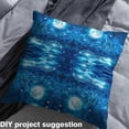 thumbnail image 4 of Erosebridal Dolphin Fabric By The Yard, Galaxy Full Moon Upholstery Fabric For Chairs, Ocean Cute Animals Decorative Fabric, Fantasy Starry Sky Sparkling Sea Indoor Outdoor Fabric, Blue, 10 Yards, 4 of 6