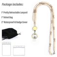 thumbnail image 4 of for Keys Retractable Lanyards for Id Badges Holder Wooden beads, 4 of 5