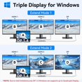 thumbnail image 3 of Estación de acoplamiento USB C Selore 13 en 1 con doble monitor PD de 100 W, 3 of 7