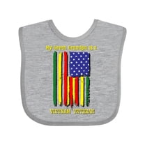 Inktastic My Great Grandpa is a Vietnam Veteran Boys or Girls Baby Bib