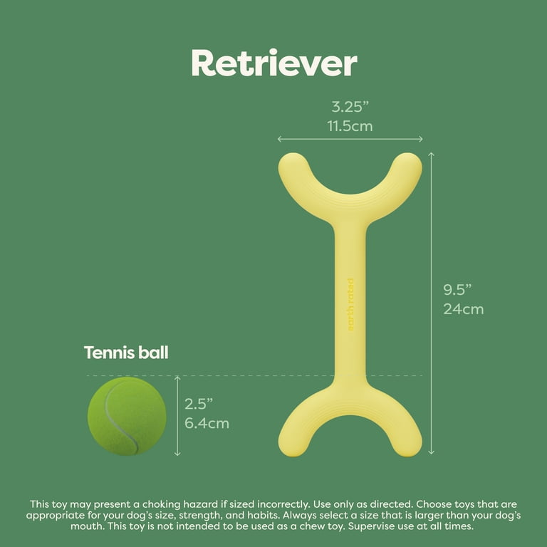 Earth Rated Retriever Dog Toy, Floating Yellow Fetch Stick photo 6