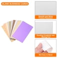 thumbnail image 3 of Uxcell 100 Business Card Stock 3.5" x 2" Blank Business Cards for Laser Printer Small Message Card Graffiti Scrapbooking DIY Thanks Cards, Laser Silver, 3 of 6