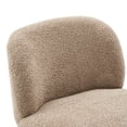thumbnail image 4 of Christopher Knight Home Modern Minimalist Boucle Upholstered Accent Chair, Rubberwood Legs, Light Brown, 4 of 11