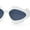 White - Black, variant on Womens Unique Nouveau Groovy Haze Cat Eye Plastic Sunglasses All Black