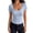 Light Blue -BR24, variant on IYYVV Women's Short Sleeve Tops Summer Lace Trim Square Neck Slim Fitted Going Out Basic Tee Shirts Y2K Clothes 2026 Light Blue XL