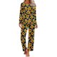 thumbnail image 2 of Puntoco Conjunto de pijama y pantalones de manga larga con cuello redondo y estampado para mujer con bolsillos Puntoco Puntoco-1847, 2 of 5