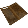 thumbnail image 6 of Genuine Leather Checkbook Cover For Men & Women Checkbook Holder Wallet RFID Blocking USA Series Tan, 6 of 6