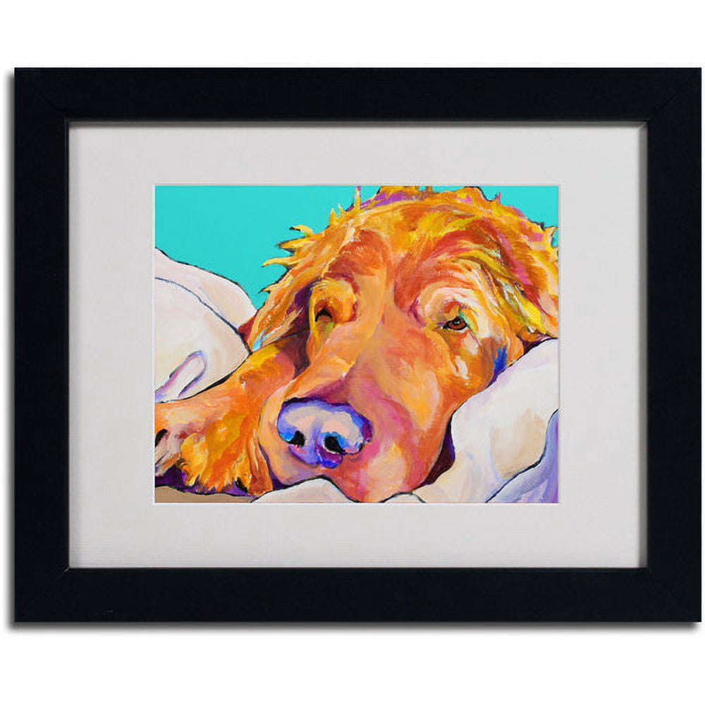Trademark Art 'Snoozer King' Framed Matted Art by Pat Saunders-White