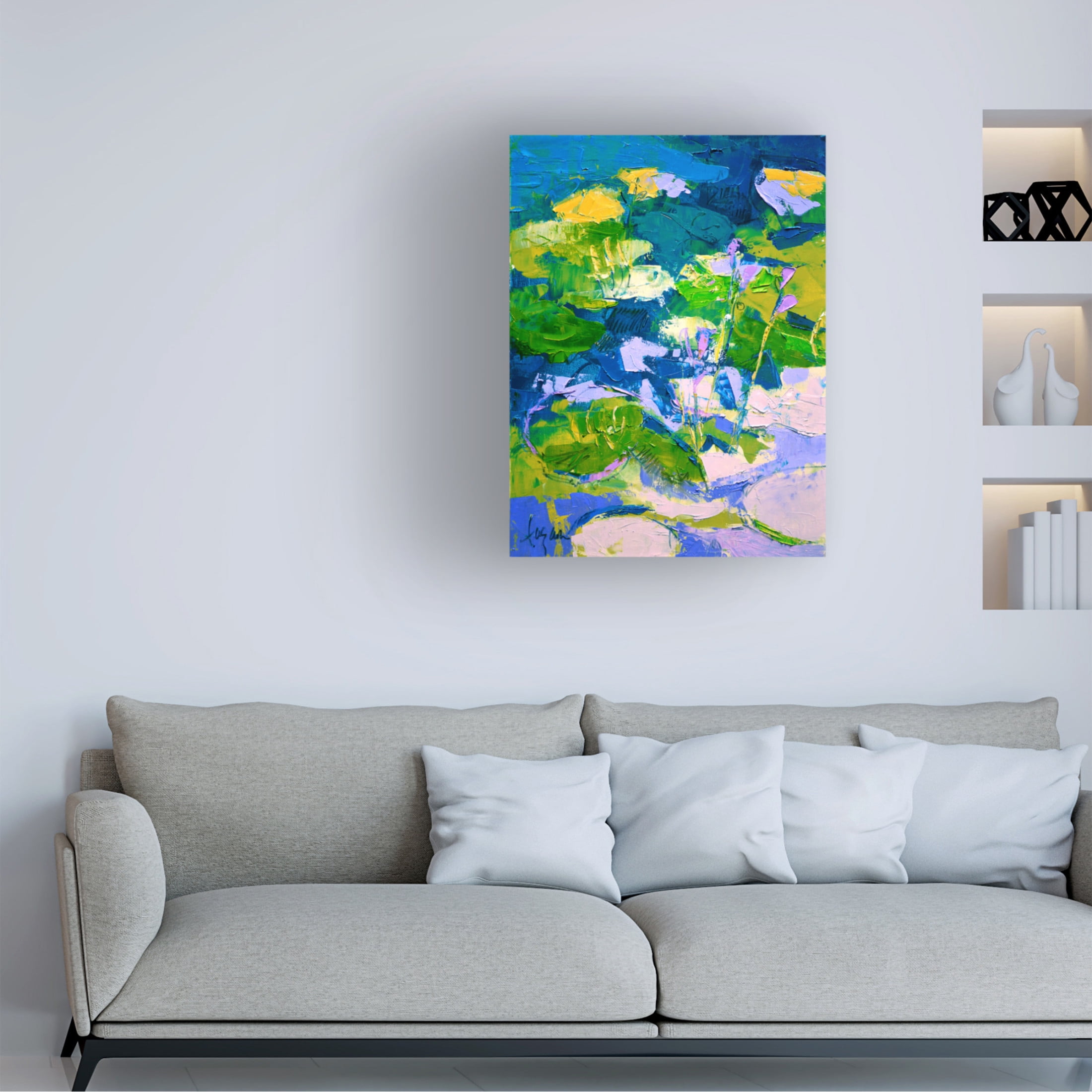 Canvas Wall Art - Dorothy Fagan 'Glittermehappy Ii' Wall Art for Living Room, Bedroom, or Office D?cor by Trademark Fine Art - 24 x 32 Inches