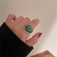 thumbnail image 4 of Minnieouse Anillo femenino Aleación de zinc Moda decorativa Apertura Nudillo Anillos Navidad Novia Joyería Accesorio Compromiso Ropa, zapatos y accesorios Miscelánea Grün, 4 of 6