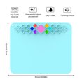 thumbnail image 4 of Gotydi Silicone Craft Mat ,Large Silicone Painting Sheet with Palette   20'' Non Stick Soft Heat Resistant Resin Jewelry Casting Mold Mat for Painting,Art,Clay, 4 of 8