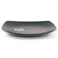thumbnail image 3 of Hometrends Evening Blossom 4 Piece 8 Inch Square Stoneware Salad Plate Set in Black, 3 of 4