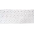 thumbnail image 7 of Contemporary Home Living Shimmering Polka Dots Cotton Table Runner - 72" - White and Gold, 7 of 7