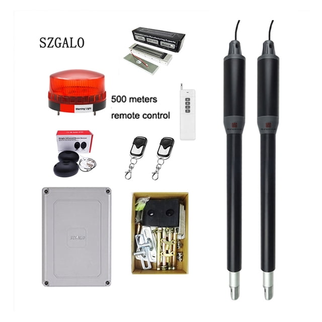 Controller Electric Linear Actuator 300kgs Engine Motor System Automatic Swing Gate Opener With Dual Thick Arms KIT ,Free Your Hands