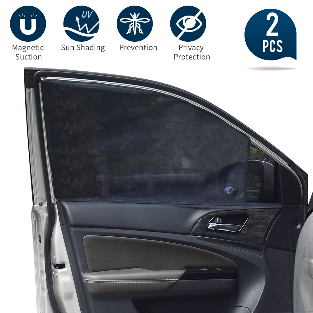 Universal for All Cars SUV Truck Front Rear Windows Shade Mesh Magnetic Sunshade Telescopic Protect 4Pcs/Set Car Sun Shade