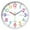 White, variant on Uanit Learning Clock for Kids, Silent Non Ticking, Telling Time Teaching Clock, Kids Room Wall Decor for Bedrooms, Analog Kids Clock for Teaching Time, Kids Learn to Tell Time Easily