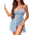 thumbnail image 2 of Avidlove Women Lingerie Bodysuit Lace Floral Snap Crotch Chemise Nighty Nightwear, 2 of 4