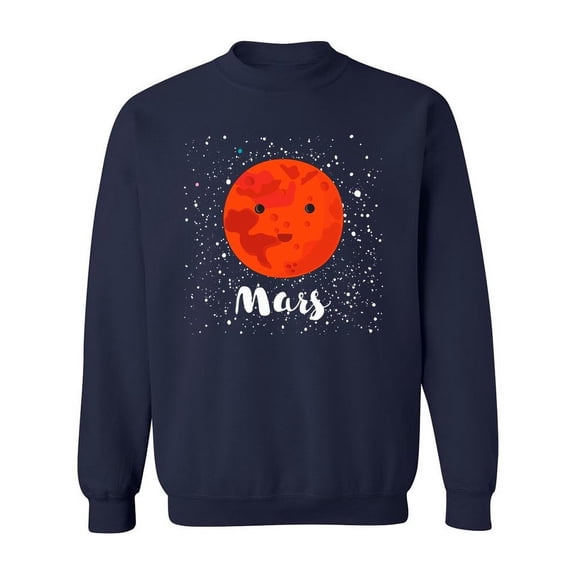 Cute Mars Design Sweatshirt Women -Image by Shutterstock, Female Medium