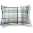 thumbnail image 4 of Stitch N String 18x18 and 12x16 Cotton Boho Textured Plaid Blue Throw Pillow Cushion Covers Set of 2 Indoor and Outdoor, 4 of 5