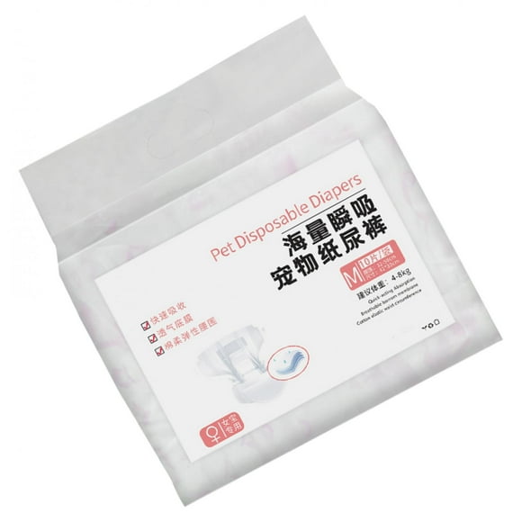 Pañales desechables para perros, súper absorbentes, suaves, para mascotas, para perros, pañales para orinar mujer M