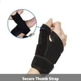thumbnail image 5 of Arthritis Thumb Splint,Spica Support Brace for Right and Left Hand,CMC Osteoarthritis Restriction for Pain,Sprains,Strains,Carpal Tunnel & Trigger Finger,Immobilizer Wrist Strap,Black, 5 of 9