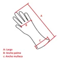 thumbnail image 2 of Guantes De Piel Ovino Dama Afelpado Elegante Importado 24x10, 2 of 2