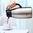 thumbnail image 6 of Gint 64Oz Stainless Steel Double-Walled Vacuum Insulated Coffee Carafe, 12 Hour Heat Retention, Silver, 1.9L, 6 of 10