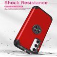 thumbnail image 2 of ELEHOLD for Samsung Galaxy A15 Ring Case,Rugged Protective Case with Ring Holder Kickstand Support Magnetic Car Mount Holder Military Grade Shockproof Cover for Samsung A15,Red, 2 of 6
