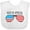 AA-White, variant on Inktastic Born in America Boys or Girls Baby Bib