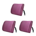 thumbnail image 1 of Transemion Relieve Back Pain Memory Cotton Lumbar Support Pillow Wide Application purple 33x32x10cm 3Set, 1 of 6