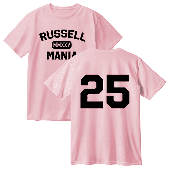 Russell Dickerson RussellMania Cotton Tee Women Men Short Sleeve Round Neck Casual Streetwear T-shirt