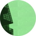 thumbnail image 1 of Ahgly Company Machine Washable Indoor Round Transitional Forest Green Area Rugs, 5' Round, 1 of 7