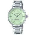 thumbnail image 1 of Casio Standard Montre pour Femme Analogique en Acier Inoxydable, Cadran Vert Menthe, Quartz LTP-VT03D-3B, 1 of 1