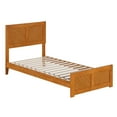 thumbnail image 5 of AFI Berkshire Twin XL Wood Low Profile Platform Bed with Matching Footboard, Light Toffee, 5 of 9