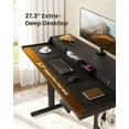 thumbnail image 6 of CHITOOMA 63″ x 28″ Electric Standing Desk with Drawers, Height Adjustable Gaming Desk with Monitor Stand & Storage Shelf, 4 Preset Heights for Home Office, Black, 6 of 8