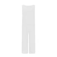 thumbnail image 5 of Cotton Linen Two Piece Sets for Women 2025 Wide Leg Two Piece Pants Set Casual Tank Tops Two Piece Outfits Summer Lounge Set, Limited Time Offer, 5 of 6