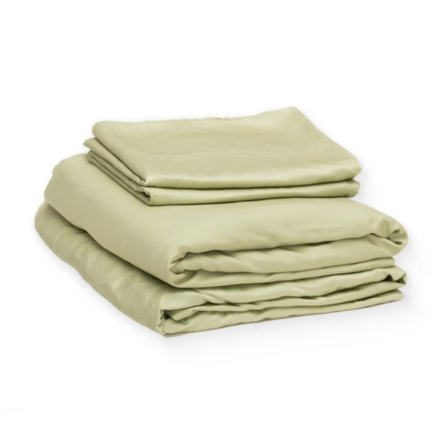 Juego de Sábanas de Bambú Luuna, Individual, Sábanas de Cama Frescas y Suaves verde