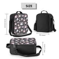 thumbnail image 2 of Lsque Colorful Paws Of Dog Lunch Bag Lunch Box for Women Men Reusable Insulated Lunch Tote Bag,Leakproof Thermal Cooler Sack Food Handbags Case High Capacity, 2 of 9