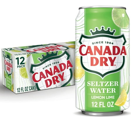 Canada Dry Lemon Lime Sparkling Seltzer Water 12 fl oz 12 x 12 fl oz