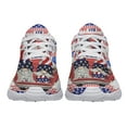 thumbnail image 5 of Happy 4th Of July Shoes Patriotic Gnomes Truck Print Sneakers Lightweight Comfortable Running Shoes for Men Women White Size 7.5, 5 of 7