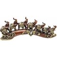 thumbnail image 3 of African Elephant Herd On Migration Journey Figurine In Dark Mahogany Finish, 3 of 5