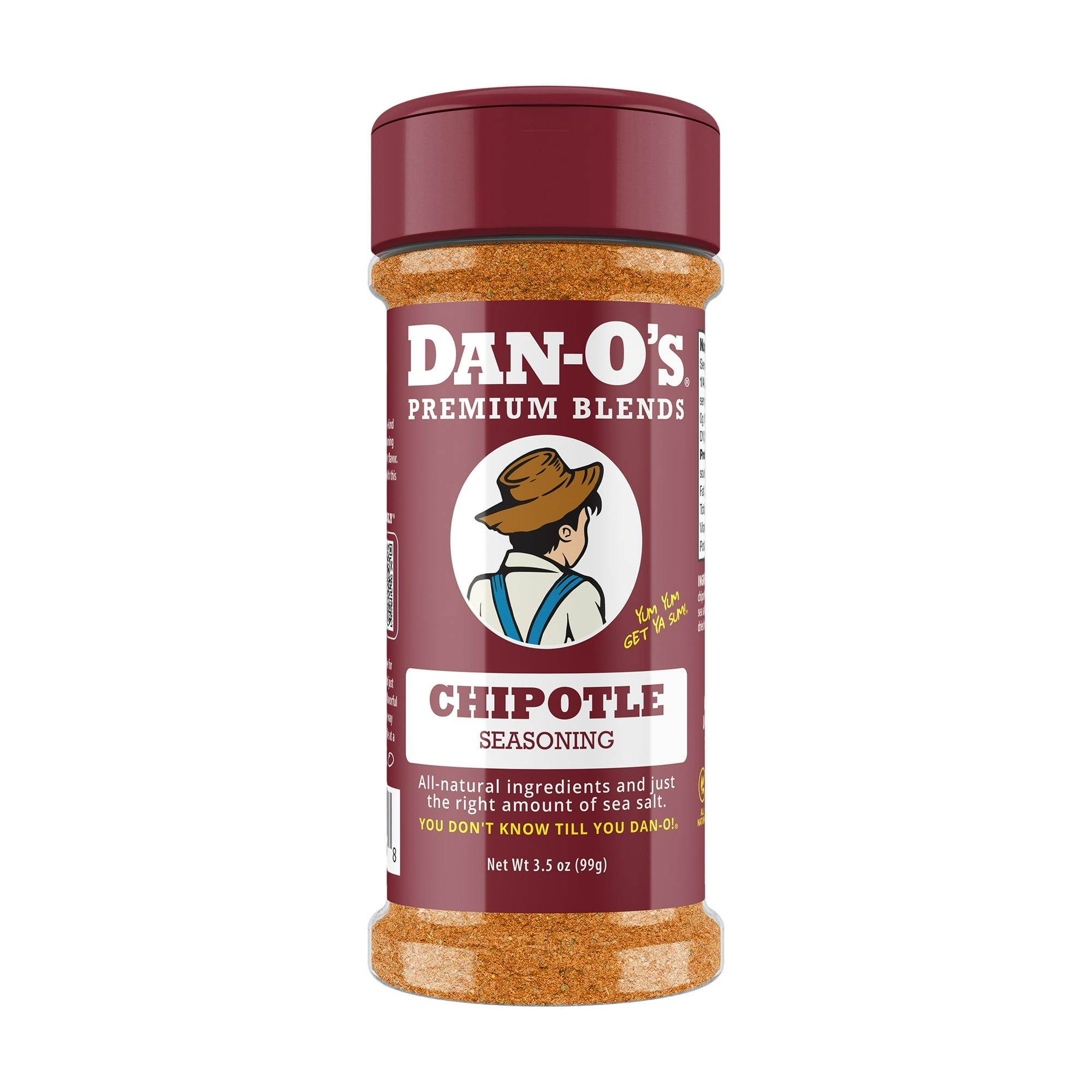 Dan-O's Chipotle All-Purpose Seasoning - Great for Grilling & Smoking - 3.5 oz Bottle