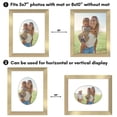 thumbnail image 6 of Americanflat 8" x 10" Picture Frame with Oval-Shaped Mat - Gold, 6 of 8