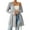 #2_Gray, variant on Women's Belted Cardigan - Tie Front Long Sleeve Open Front | Trendy Fall Cover Up Lightweight Office to Lounge Layer Minimalist