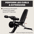 Inspire Fitness HeavyDuty Steel Leg Curl and Extension Attachment for