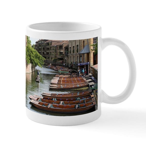 CafePress - Punts At Cambridge, England Mugs - 11 oz Ceramic Mug - Novelty Coffee Tea Cup