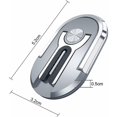 thumbnail image 2 of 2 piezas de soporte para teléfono para coche, anillo de soporte para teléfono giratorio de 360° multifuncional, se puede utilizar para la salida de aire del coche (negro + plateado), 2 of 5